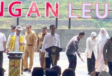 Presiden Jokowi Sebut Bendungan Leuwikeris Menelan Biaya Paling Besa