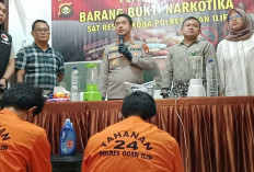 Polres Ogan Ilir Musnahkan 1 Kg Sabu dari Dua Tersangka, Klaim Selamatkan 5 Ribu Jiwa