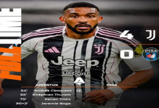 Hasil Liga Serie A: Juventus Gilas Pisa 4-0, Akhiri Puasa Kemenangan di Serie A