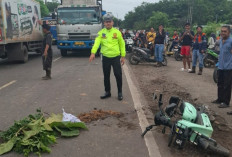 Truk Tronton Tabrak Sepeda Listrik : Pengendara  Tewas di Tempat !