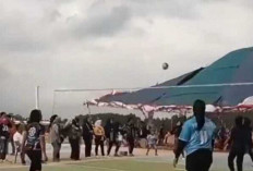 Pertandingan Voli HUT RI ke-80 di Prabumulih Ricuh, Dua Orang Terluka Akibat Tenda Roboh Diterjang Angin Kenca