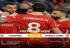 Liverpool Libas Ipswich 4-1: Gakpo Bersinar, Salah Cetak Sejarah