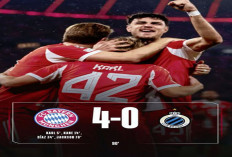 Hasil Liga Champions Eropa 2025/2026: Bayern Munchen Pesta Gol 4-0 Lawan Club Brugge!
