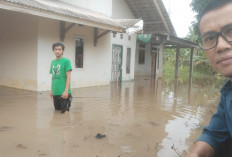 Diguyur Hujan Sejak Pagi : Sejumlah Kawasan di Kota Baturaja Terendam Banjir