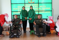 Kodim 0402/OKI Laksanakan Donor Darah Dalam Rangka HUT Persit