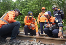 KAI Palembang Cek Perlintasan Kereta Api Jelang Nataru