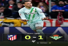 Hasil Atletico Madrid vs Real Betis 0-1: Atletico Kalah, Betis Curian 3 Poin Berkat Antony