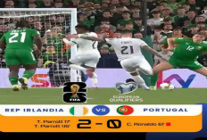 Hasil Kualifikasi Piala Dunia 2026: Irlandia 2-0 Portugal, Ronaldo Kartu Merah
