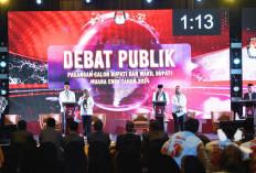 Debat Terbuka Perdana Pilkada Muara Enim Sukses 