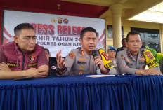 Rillis Akhir Tahun 2025 Sat Reskrim Polres Ogan Ilir, Didominasi Tiga Kasus Ini 