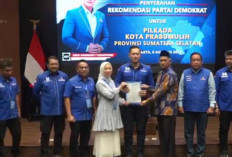 Survei Tertinggi, Partai Demokrat Resmi Dukung Hj Ngesti Ridho - H Mat Amin di Pilkada Prabumulih 2024