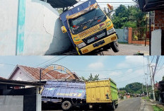 Truk Angkutan Batubara Nekat Masuk Jalan dalam Kota Lubuklinggau, Alami Kecelakaan di Kelurahan Senalang
