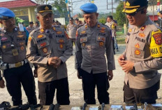 Wakapolres OKU Periksa Senpi Dinas Anggotanya