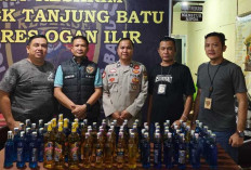 Polsek Tanjung Batu Sita 68 Botol Miras di Bulan Ramadhan 