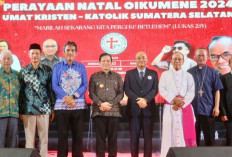 Pj Gubernur Elen Setiadi Hadiri Perayaan Natal Oikumene OKSS 2025, Ajak Umat Tingkatkan Toleransi dan Keimanan