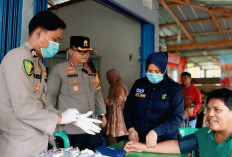 Polres OKU Periksa Kesehatan Sopir Bus AKAP 