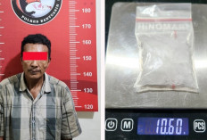 Polres Banyuasin Tangkap Tangan Pengedar Sabu di Pinggir Jalan Palembang-Betung     ⠀
