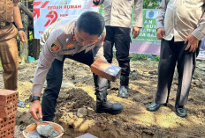 HUT Bayangkara ke-79: Polres OI dan BAZNAS Bangun Rumah Layak Huni untuk Warga Kurang Mampu di Pemulutan ! 