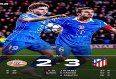 Hasil Liga Champions Eropa: Atletico Madrid Balikkan Keadaan dan Kalahkan PSV 3-2