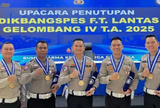 Empat Personel Satlantas Polres Prabumulih Raih Penghargaan Bergengsi di Dikbangspes Lantas Gelombang IV 