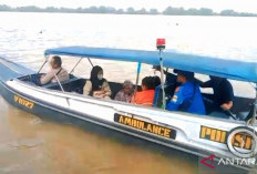 Polairud Sumsel Hadirkan Ambulans Apung di Sungai Musi