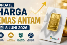 Cek Harga Harga Emas Antam Hari Ini, 8 Juni 2026: Naik Rp5.000, Kini Tembus Rp2,743 Juta