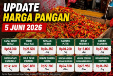 Update Harga Pangan 5 Juni 2026: Cabai Rawit Merah Tembus Rp68.000, Telur Ayam Ras Rp28.500 per Kilogram