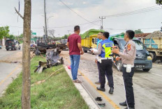 Lakalantas Maut di Jalan Palembang-Indralaya : Pengemudi Pikap Meninggal ! 
