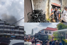 Gudang Sepeda Terbakar: Nyaris Sambar Kantor Koramil, Polres Lubuklinggau Turunkan Water Canon