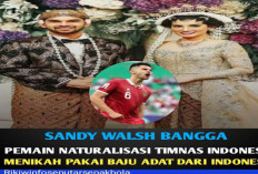 Sandy Walsh  Pemain Timnas Indonesia Menikah dengan Aislinn Konig, Kenakan Pakaian Adat Indonesia