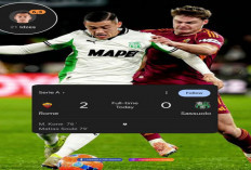 Hasil Sassuolo vs AS Roma: Sassuolo Takluk 0-2 dari AS Roma, Jay Idzes Tampil 90 Menit