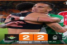 Hasil Liga Europa 2025/2026:Real Betis 2-2 Nottingham Forest