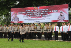 Pimpin Apel Gelar Pasukan Operasi Keselamatan Musi 2026, Kompol Chindy: Angka Kecelakaan Lalin Naik 190 Persen