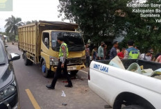 Truk Rem Blong Tabrak Motor di Jalintim Sembawa Banyuasin : Pengendara Tewas di Tempat !