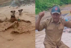 Aksi Mandi Lumpur Pria di Ogan Ilir Viral, Protes Jalan Rusak Tak Kunjung Diperbaiki