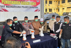 Polres Musi Rawas Utara Musnahkan 1 Kilogram Sabu Hasil Ungkap Kasus Februari 2026