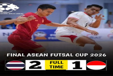 Hasil Final AFF Futsal 2026! Indonesia Tumbang 1-2 dari Thailand