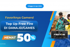 Gamer Merapat! Top Up Free Fire di DANA Games Diskon 50% hingga 24 April 2025