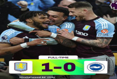 Hasil Aston Villa vs Brighton 1-0: Gol Bunuh Diri Hinshelwood Bikin Villa Dekati Empat Besar