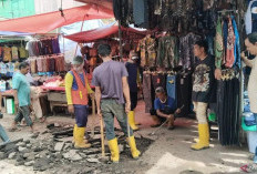 Palembang Perbaiki Jalan dan Drainase Pasar 16 Ilir