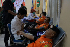 Tim SAR Palembang Tmbah 60 Kantong Stok Darah PMI