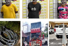 Kawanan pencuri minyak milik PT Pertamina beraksi di Desa Payakabung Keok Ditangkap Polisi