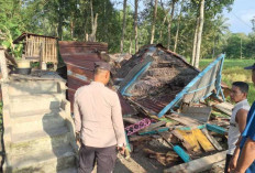 Rumah Warga di Sungai Pinang Roboh Akibat Lapuk, Satu Keluarga Mengungsi