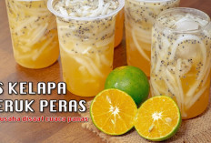 Es Kelapa Jeruk Peras Jadi Minuman Favorit di Tengah Cuaca Panas, Ini Manfaat dan Cara Membuatnya