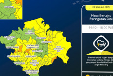 Waspada Hujan Petir! Sejumlah Wilayah Sumsel Diguyur Hujan Sedang Hari Ini