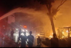 Dua Bedeng Kontrakan di Muaraenim Hangus Terbakar 