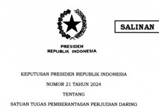 Jokowi Terbitkan Perpres Satgas Judi Online :  Tujuannya untuk Percepatan Pemberantasan !    