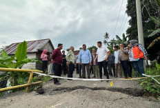 Tinjau Jembatan Lubuk Rukam–Muara Kumbang yang Ambruk, Panca: Kita Akan Perbaiki Dalam Waktu Sebulan