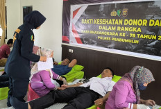 Bantu PMI Penuhi Stok : Polres Prabumulih Sumbangkan 48 Kantong Darah !