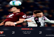 Hasil Torino Vs Juventus 2-2:  Ditahan Torino 2-2 Juventus Gagal ke Liga Champions
